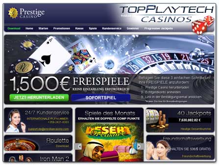 Prestige Casino Webseite