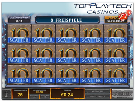 Playtech Gladiator Road to Rome Freispiele