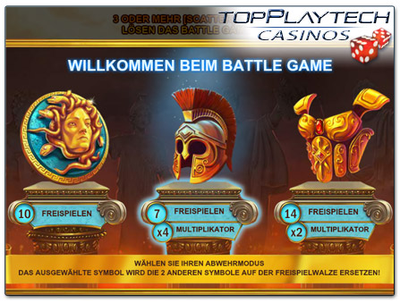 Playtech Goddess of Wisdom online Slot Freispielauswahl