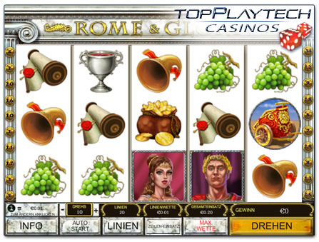 Playtech Rome & Glory online Slot