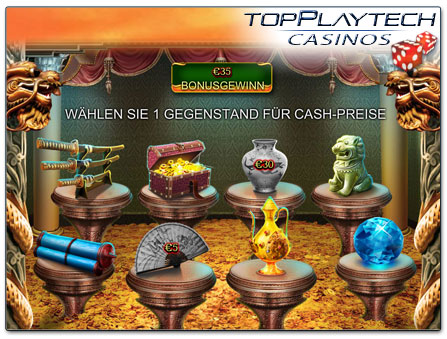 Playtech The Great Ming Empire online Slot Bonusspiel