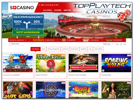 SCasino Webseite