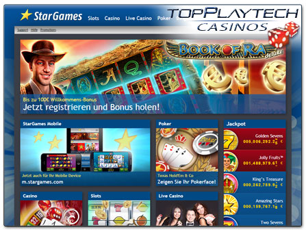 StarGames Casino Webseite